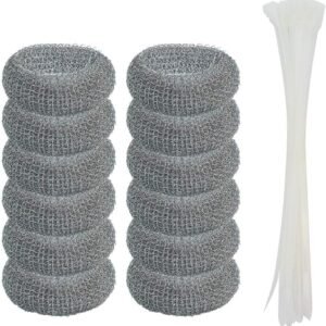 12 Pack Washing Machine Lint Traps with 12 Nylon Cable Ties, Wobe Laundry Mesh Washer Sink Drain Hose Screen Filter the Laundry Water Lint Trap Snare Net Rustproof Lint Catcher 12 Pack Washing Machine Lint Traps with 12 Nylon Cable Ties, Wobe Laundry Mesh Washer Sink Drain Hose Screen Filter the Laundry Water Lint Trap Snare Net Rustproof Lint Catcher