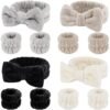 12 PCS Face Wash Headband Wristband Set for Women, Microfiber Spa Hair Wraps for Girls, Makeup Skincare Headbands Wrist Bands for Washing Face(Black, Gray, Light coffee, Beige) 12 PCS Face Wash Headband Wristband Set for Women, Microfiber Spa Hair Wraps for Girls, Makeup Skincare Headbands Wrist Bands for Washing Face(Black, Gray, Light coffee, Beige)