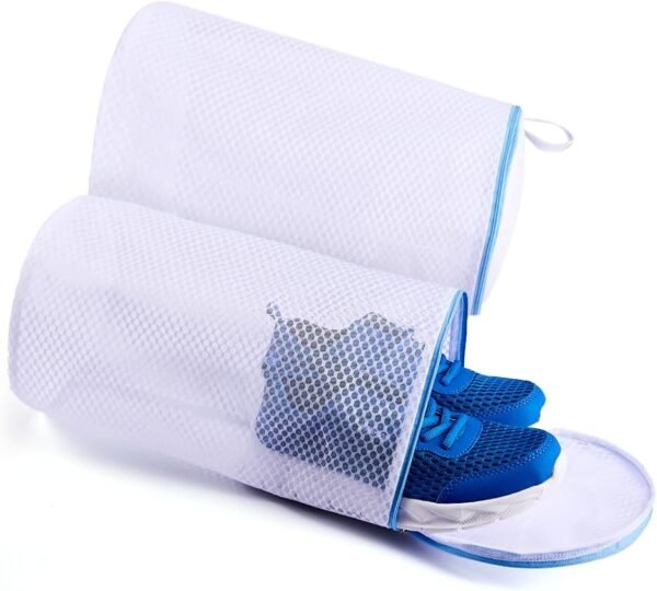 2 Pack Shoes Wash Bags,Shoe Washing Machine Bag,Honeycomb Mesh Laundry Bags with Zipper for Sneakers,Running Shoes,Sock,Bras,Delicates and Toys 2 Pack Shoes Wash Bags,Shoe Washing Machine Bag,Honeycomb Mesh Laundry Bags with Zipper for Sneakers,Running Shoes,Sock,Bras,Delicates and Toys