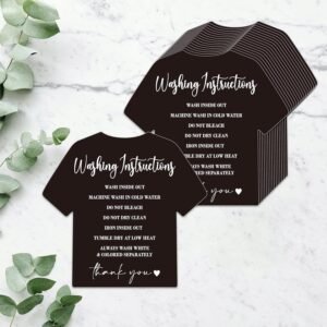 200 PCS Washing Instruction Cards, Clothes T Shirt Cleaning Care Instruction Insert Customer Direction Card for Small Business Packaging Online Shop Owner (3.6” x 3.4”) 200 PCS Washing Instruction Cards, Clothes T Shirt Cleaning Care Instruction Insert Customer Direction Card for Small Business Packaging Online Shop Owner (3.6” x 3.4”)