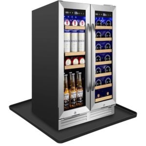 27''x27'' Extra Large Mini Fridge Silicone Mat with 0.5'' Raised Edges, Prevent Water Leakage and Floor Damage from Elecrical Equipment such as Washing Machines, Dryer, Mini... 27''x27'' Extra Large Mini Fridge Silicone Mat with 0.5'' Raised Edges, Prevent Water Leakage and Floor Damage from Elecrical Equipment such as Washing Machines, Dryer, Mini...