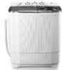 28Lbs Twin Tub Semi-Automatic Washing Machine - Portable Washing Machine with Drain Pump, Efficient Laundry Machine and Spin Drying for Home, Apartments and Dorms, RVs 28Lbs Twin Tub Semi-Automatic Washing Machine - Portable Washing Machine with Drain Pump, Efficient Laundry Machine and Spin Drying for Home, Apartments and Dorms, RVs