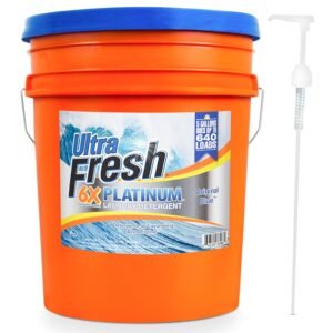 5 Gal Liquid Laundry Detergent Washing Soap, 6X Platinum, Original Blue 5 Gal Liquid Laundry Detergent Washing Soap, 6X Platinum, Original Blue
