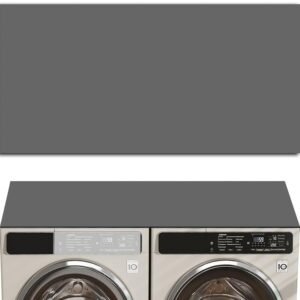 54'' x 27'' Washer and Dryer Covers for the Top, Non-Slip Washing Machine Cover, Diatomite Washer Dryer Top Protector Mat for Laundry Kitchen Home Dark Gray 54'' x 27'' Washer and Dryer Covers for the Top, Non-Slip Washing Machine Cover, Diatomite Washer Dryer Top Protector Mat for Laundry Kitchen Home Dark Gray
