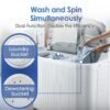 Anypro Portable Clothes Washing Machine Review Twin Tub Washer Dryer Combo Efficiency Anypro Portable Clothes Washing Machine Review Twin Tub Washer Dryer Combo Efficiency