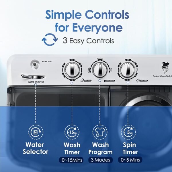 Anypro Portable Clothes Washing Machine Review Twin Tub Washer Dryer Combo Efficiency Anypro Portable Clothes Washing Machine Review Twin Tub Washer Dryer Combo Efficiency