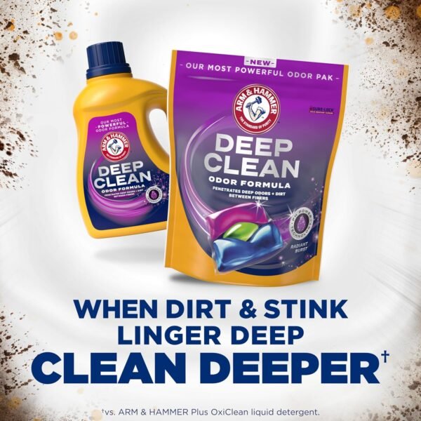 Arm & Hammer Deep Clean Odor Formula Laundry Detergent Review Radiant Burst Scent Power Paks Arm & Hammer Deep Clean Odor Formula Laundry Detergent Review Radiant Burst Scent Power Paks