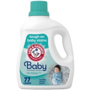 ARM & HAMMER Baby, 77 Loads Hypoallergenic Liquid Laundry Detergent, 100.5 fl oz ARM & HAMMER Baby, 77 Loads Hypoallergenic Liquid Laundry Detergent, 100.5 fl oz