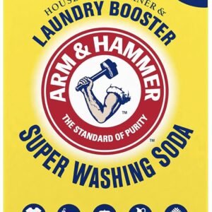 Arm & Hammer Natural Detergent Booster and freshener Super Washing Soda Detergent Booster & Household Cleaner, 55 oz Arm & Hammer Natural Detergent Booster and freshener Super Washing Soda Detergent Booster & Household Cleaner, 55 oz