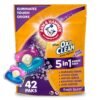ARM & HAMMER Plus OxiClean with Odor Blasters Concentrated Laundry Detergent, 5-in-1 Laundry Stain Remover, Fresh Burst Detergent Power Paks, 42 Count Bag ARM & HAMMER Plus OxiClean with Odor Blasters Concentrated Laundry Detergent, 5-in-1 Laundry Stain Remover, Fresh Burst Detergent Power Paks, 42 Count Bag