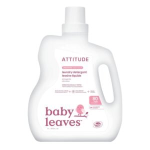 ATTITUDE Baby Laundry Detergent Liquid, EWG Verified, Safe for Baby Clothes, Infant and Newborn, Vegan and Naturally Derived Washing Soap, HE Compatible, Unscented, 80 Loads,... ATTITUDE Baby Laundry Detergent Liquid, EWG Verified, Safe for Baby Clothes, Infant and Newborn, Vegan and Naturally Derived Washing Soap, HE Compatible, Unscented, 80 Loads,...