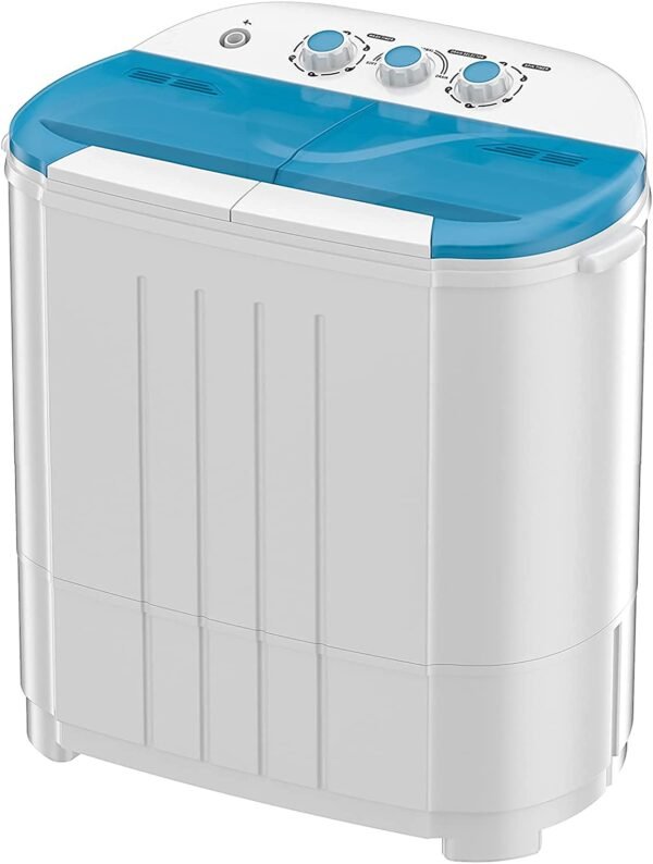 Auertech Portable Washing Machine, Mini Twin Tub Washers with 9lbs Washer, 5lbs Spinner, Compact Laundry Washer with Time Control, Small Washing Machine for Apartments, Dorm, RV Auertech Portable Washing Machine, Mini Twin Tub Washers with 9lbs Washer, 5lbs Spinner, Compact Laundry Washer with Time Control, Small Washing Machine for Apartments, Dorm, RV