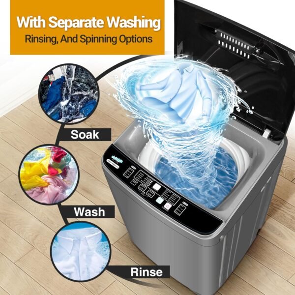 Borcolo Portable Washing Machine Review Compact 17.7lb Washer for Apartments and RVs Borcolo Portable Washing Machine Review Compact 17.7lb Washer for Apartments and RVs