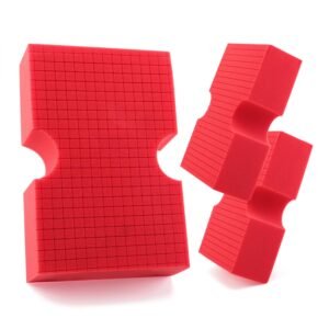 Car Wash Sponge, SPTA 3 Pack Big Red Sponge, Scratch-Free Car Cleaning Sponge, Durable Cross Cut Grid Sponge for Auto Multi Use Cleaning Washing Surfaces Car Wash Sponge, SPTA 3 Pack Big Red Sponge, Scratch-Free Car Cleaning Sponge, Durable Cross Cut Grid Sponge for Auto Multi Use Cleaning Washing Surfaces