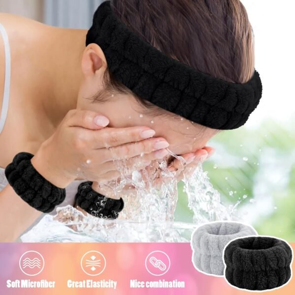 CERETIA Face Wash Headband and Wristband Set Review Absorbent Microfiber Comfort CERETIA Face Wash Headband and Wristband Set Review Absorbent Microfiber Comfort