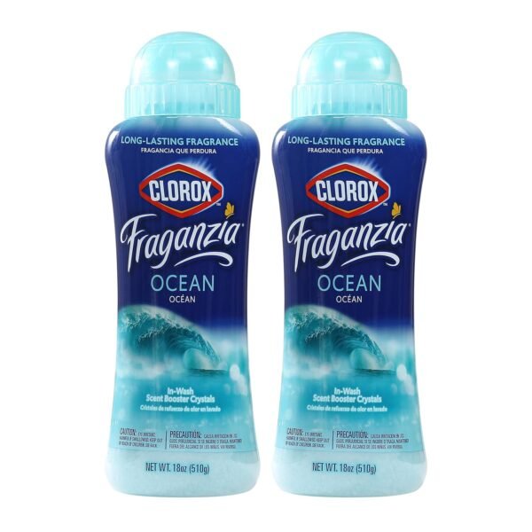 Clorox™ Fraganzia™ In-Wash Scent Booster Crystals in Ocean Scent, 18 Oz Twin Pack | Laundry Scent Booster Crystals | In-wash Scent Booster for Fresh Laundry in Ocean Scent 18... Clorox™ Fraganzia™ In-Wash Scent Booster Crystals in Ocean Scent, 18 Oz Twin Pack | Laundry Scent Booster Crystals | In-wash Scent Booster for Fresh Laundry in Ocean Scent 18...