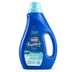 Clorox Fraganzia Liquid Laundry Detergent in Ocean Scent, 40oz | HE Compatible for All Front and Top Load Washing Machines, High Efficiency Laundry Detergent Compatible Clorox Fraganzia Liquid Laundry Detergent in Ocean Scent, 40oz | HE Compatible for All Front and Top Load Washing Machines, High Efficiency Laundry Detergent Compatible