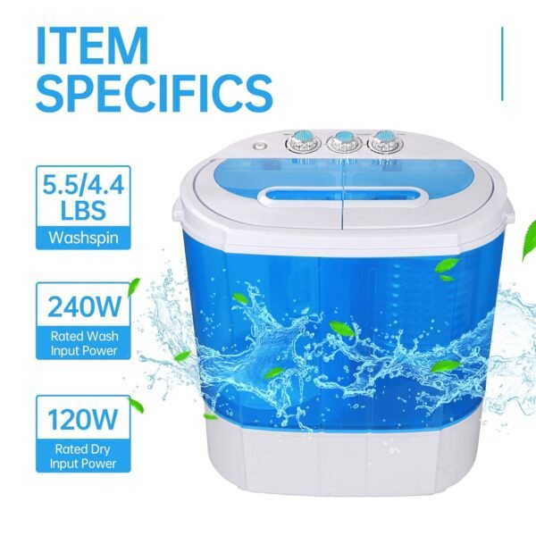 Compact Portable Washer Review ZENY Mini Twin Tub for Small Spaces Compact Portable Washer Review ZENY Mini Twin Tub for Small Spaces