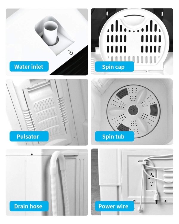 Compact Portable Washing Machine Review ROVSUN 26lbs Twin Tub for Easy Laundry Compact Portable Washing Machine Review ROVSUN 26lbs Twin Tub for Easy Laundry