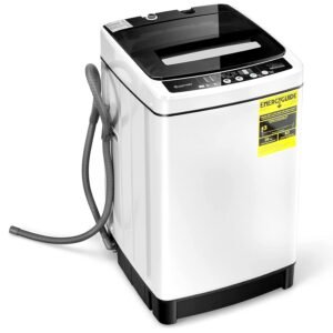 COSTWAY Portable Washing Machine, 11Lbs Capacity Full-automatic Washer with 8 Wash Programs, LED Display, 10 Water Levels, Compact Laundry Washer and Spinner Combo for Apartment... COSTWAY Portable Washing Machine, 11Lbs Capacity Full-automatic Washer with 8 Wash Programs, LED Display, 10 Water Levels, Compact Laundry Washer and Spinner Combo for Apartment...