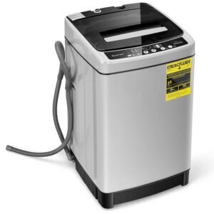 COSTWAY Portable Washing Machine, 11Lbs Capacity Full-automatic Washer with 8 Wash Programs, LED Display, 10 Water Levels, Compact Laundry Washer and Spinner Combo for Apartment... COSTWAY Portable Washing Machine, 11Lbs Capacity Full-automatic Washer with 8 Wash Programs, LED Display, 10 Water Levels, Compact Laundry Washer and Spinner Combo for Apartment...