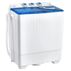 COSTWAY, Twin Tub 26lbs Capacity Laundry, 18lbs 8lbs Spinner Combo with Timer Knobs, Built-in Drain Pump, Compact Washer for Home Dorm Apartment (Blue+White) portable washing... COSTWAY, Twin Tub 26lbs Capacity Laundry, 18lbs 8lbs Spinner Combo with Timer Knobs, Built-in Drain Pump, Compact Washer for Home Dorm Apartment (Blue+White) portable washing...