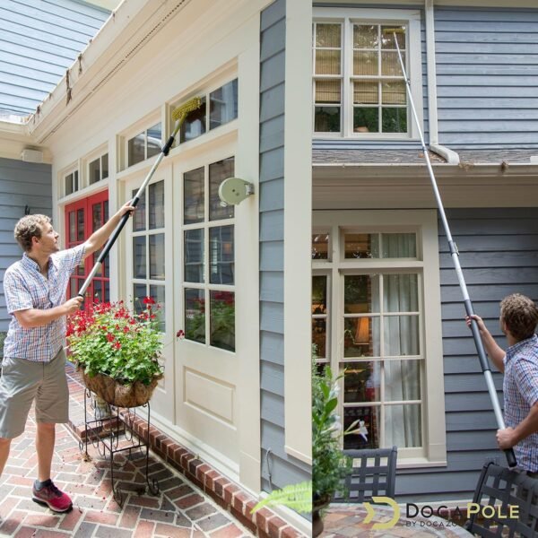 DOCAZOO Extension Pole and Squeegee Review for High Reach Window Cleaning DOCAZOO Extension Pole and Squeegee Review for High Reach Window Cleaning