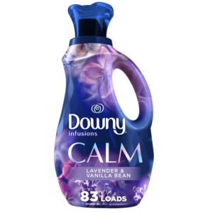 Downy Infusions Laundry Fabric Softener Liquid, Calm, Lavender & Vanilla Bean, 56 Fl Oz Downy Infusions Laundry Fabric Softener Liquid, Calm, Lavender & Vanilla Bean, 56 Fl Oz