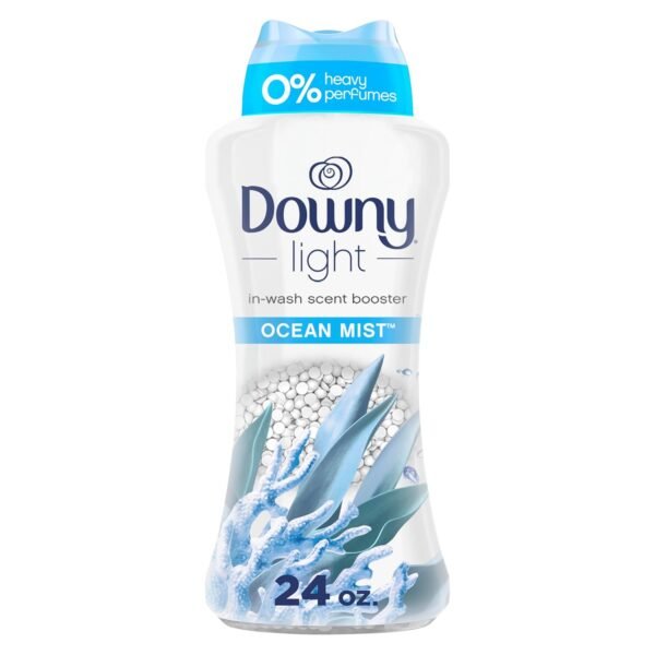 Downy Light Laundry Scent Booster Beads for Washer, Ocean Mist, 24 oz, with No Heavy Perfumes Downy Light Laundry Scent Booster Beads for Washer, Ocean Mist, 24 oz, with No Heavy Perfumes