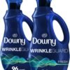 Downy WrinkleGuard Liquid Fabric Softener and Conditioner, Fresh, 48 fl oz 48 Loads, Pack of 2 Downy WrinkleGuard Liquid Fabric Softener and Conditioner, Fresh, 48 fl oz 48 Loads, Pack of 2