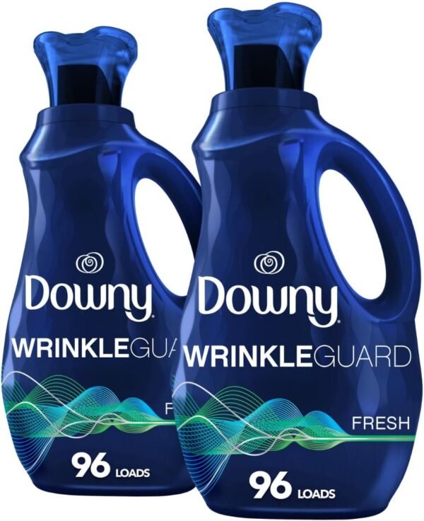 Downy WrinkleGuard Liquid Fabric Softener and Conditioner, Fresh, 48 fl oz 48 Loads, Pack of 2 Downy WrinkleGuard Liquid Fabric Softener and Conditioner, Fresh, 48 fl oz 48 Loads, Pack of 2