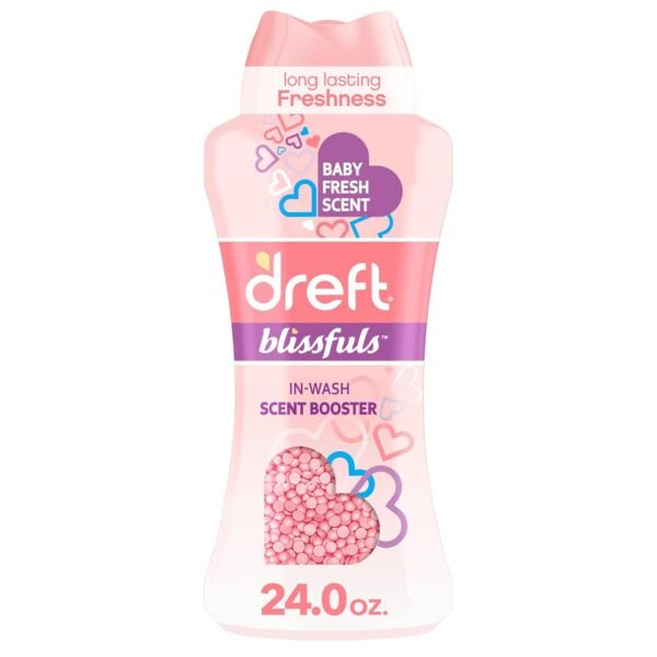 Dreft Blissfuls In-Wash Laundry Scent Booster Beads, Baby Fresh Scent, 24 oz, Baby Laundry, Laundry Scent Boosters, Scent Booster Beads Dreft Blissfuls In-Wash Laundry Scent Booster Beads, Baby Fresh Scent, 24 oz, Baby Laundry, Laundry Scent Boosters, Scent Booster Beads