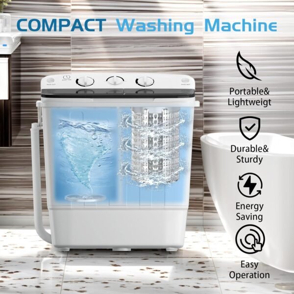Erivess Portable Twin Tub Washing Machine Review Compact Powerful Laundry Solution Erivess Portable Twin Tub Washing Machine Review Compact Powerful Laundry Solution