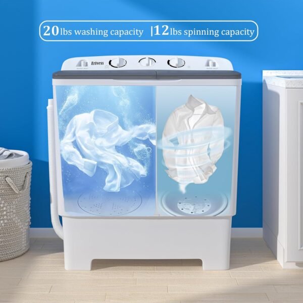 Erivess Portable Twin Tub Washing Machine Review: Compact Solution for Laundry Needs Erivess Portable Twin Tub Washing Machine Review: Compact Solution for Laundry Needs