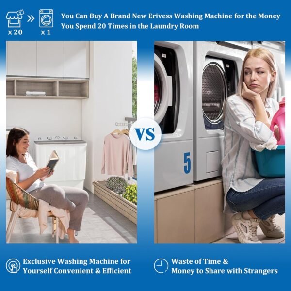 Erivess Portable Twin Tub Washing Machine Review: Compact Solution for Laundry Needs Erivess Portable Twin Tub Washing Machine Review: Compact Solution for Laundry Needs