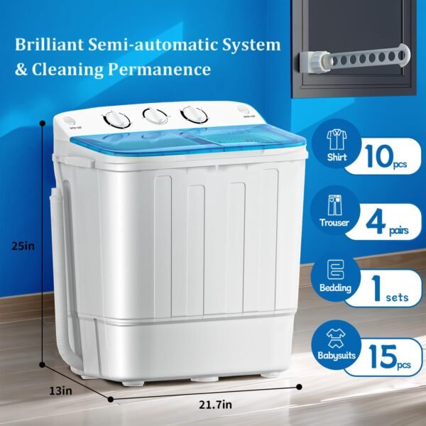 Erivess Portable Washing Machine Review: Compact Twin Tub for Effortless Laundry Erivess Portable Washing Machine Review: Compact Twin Tub for Effortless Laundry