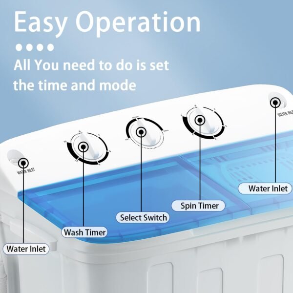 Erivess Portable Washing Machine Review: Compact Twin Tub for Effortless Laundry Erivess Portable Washing Machine Review: Compact Twin Tub for Effortless Laundry