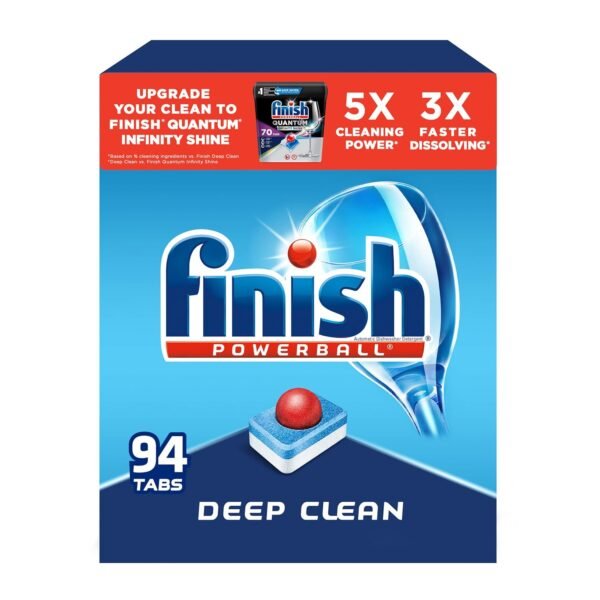 Finish - All in 1 - Dishwasher Detergent - Powerball - Dishwashing Tablets - Dish Tabs - Fresh Scent, 94 Count (Pack of 1) - Packaging May Vary Finish - All in 1 - Dishwasher Detergent - Powerball - Dishwashing Tablets - Dish Tabs - Fresh Scent, 94 Count (Pack of 1) - Packaging May Vary
