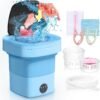 Folding Washing Machine, 11L Mini Washing Machine with 3 Cleaning Modes, Suitable for Baby Clothes, Underwear, Socks, Portable Washing Machine Folding Design Suitable for... Folding Washing Machine, 11L Mini Washing Machine with 3 Cleaning Modes, Suitable for Baby Clothes, Underwear, Socks, Portable Washing Machine Folding Design Suitable for...
