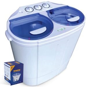 Garatic Portable Compact Mini Twin Tub Washing Machine w/Wash and Spin Cycle, Built-in Gravity Drain, 13lbs Capacity For Camping, Apartments, Dorms, College Rooms, RV’s,... Garatic Portable Compact Mini Twin Tub Washing Machine w/Wash and Spin Cycle, Built-in Gravity Drain, 13lbs Capacity For Camping, Apartments, Dorms, College Rooms, RV’s,...