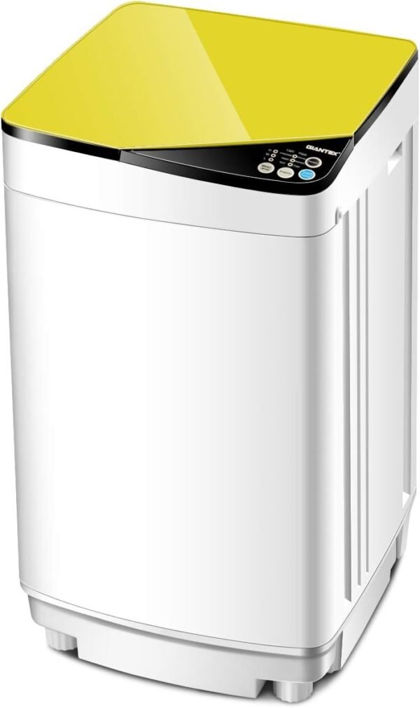 Giantex Full-Automatic Washing Machine Portable Washer and Spin Dryer 7.7lbs Capacity Compact Laundry Washer with Built-in Barrel Light Drain Pump and Long Hose for Apartments... Giantex Full-Automatic Washing Machine Portable Washer and Spin Dryer 7.7lbs Capacity Compact Laundry Washer with Built-in Barrel Light Drain Pump and Long Hose for Apartments...
