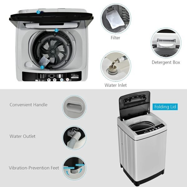 Giantex Full Automatic Washing Machine Review Unveils Top Load Convenience and Efficiency Giantex Full Automatic Washing Machine Review Unveils Top Load Convenience and Efficiency