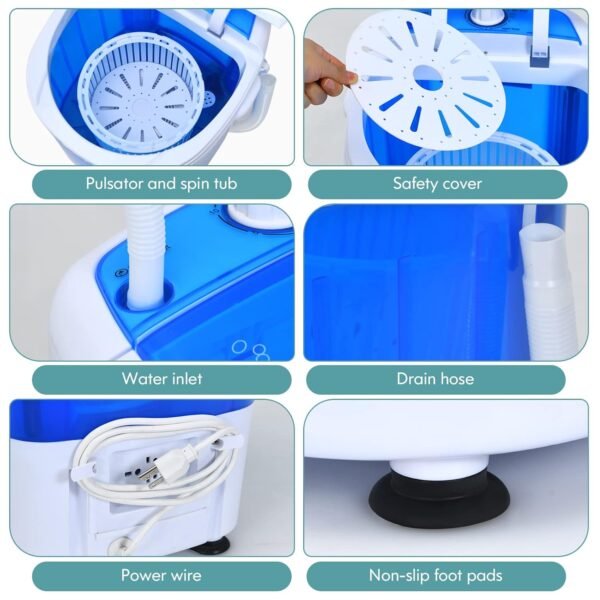 Giantex Mini Washer Portable Review Compact 5.5lbs Semi-Automatic Laundry Combo Giantex Mini Washer Portable Review Compact 5.5lbs Semi-Automatic Laundry Combo