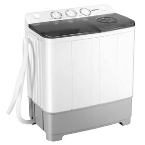 Giantex Portable Washing Machine, 2 in 1 Laundry Washer and Spinner Combo, 22lbs Capacity 13.2 lbs Washing 8.8 lbs Spinning, Timer Control, Drain Pump, Dorm Apartment... Giantex Portable Washing Machine, 2 in 1 Laundry Washer and Spinner Combo, 22lbs Capacity 13.2 lbs Washing 8.8 lbs Spinning, Timer Control, Drain Pump, Dorm Apartment...