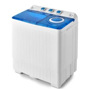 Giantex Portable Washing Machine, 26lbs Washer and Spinner Combo,18 lbs Washing 8 lbs Spinning, Built-in Drain Pump, w/Timer Control, Dorm Apartment Twin Tub Mini Laundry Washer... Giantex Portable Washing Machine, 26lbs Washer and Spinner Combo,18 lbs Washing 8 lbs Spinning, Built-in Drain Pump, w/Timer Control, Dorm Apartment Twin Tub Mini Laundry Washer...
