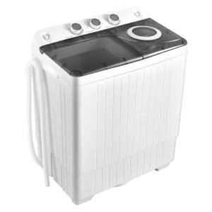 Giantex Portable Washing Machine, 26lbs Washer and Spinner Combo,18 lbs Washing 8 lbs Spinning, Built-in Drain Pump, w/Timer Control, Dorm Apartment Twin Tub Mini Laundry Washer... Giantex Portable Washing Machine, 26lbs Washer and Spinner Combo,18 lbs Washing 8 lbs Spinning, Built-in Drain Pump, w/Timer Control, Dorm Apartment Twin Tub Mini Laundry Washer...