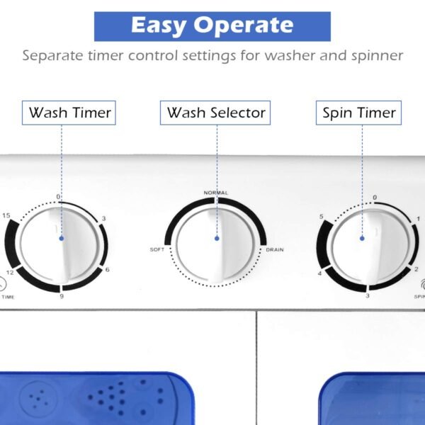 Giantex Portable Washing Machine Review: Compact 20lbs Twin Tub Efficiency Unleashed Giantex Portable Washing Machine Review: Compact 20lbs Twin Tub Efficiency Unleashed