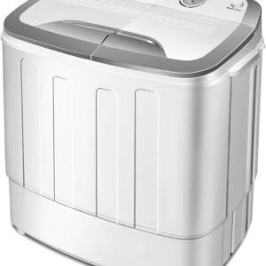 Giantex Washing Machine, Portable Clothes Washing Machines, 13lbs Washer and Spinner Combo, Semi-Automatic Laundry Machine, Compact Twin Tub Mini Washer Machine for Apartment... Giantex Washing Machine, Portable Clothes Washing Machines, 13lbs Washer and Spinner Combo, Semi-Automatic Laundry Machine, Compact Twin Tub Mini Washer Machine for Apartment...