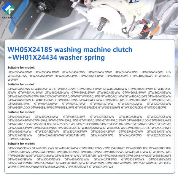 In-Depth Review of KOLEOLL Washing Machine Clutch WH05X24185 and Spring Replacement In-Depth Review of KOLEOLL Washing Machine Clutch WH05X24185 and Spring Replacement