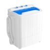 INTERGREAT Portable Twin Tub Washing Machine with Longer Hose, 16lbs Mini Compact Laundry Washer Machine with Drain Pump, Blue Semi-automatic Washer Combo for Dorms, Apartments INTERGREAT Portable Twin Tub Washing Machine with Longer Hose, 16lbs Mini Compact Laundry Washer Machine with Drain Pump, Blue Semi-automatic Washer Combo for Dorms, Apartments